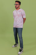 Purple Haze Marbled Oversized T-Shirt
