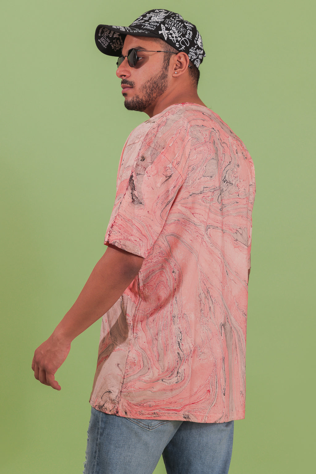 The Sky Peach Marbled T-Shirt