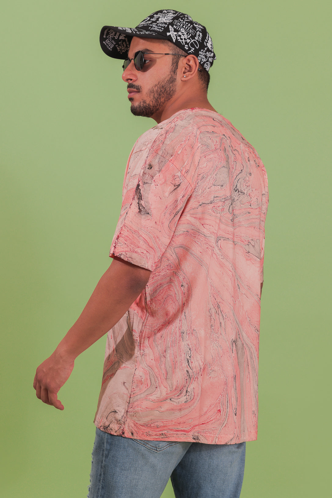 The Sky Peach Marbled T-Shirt