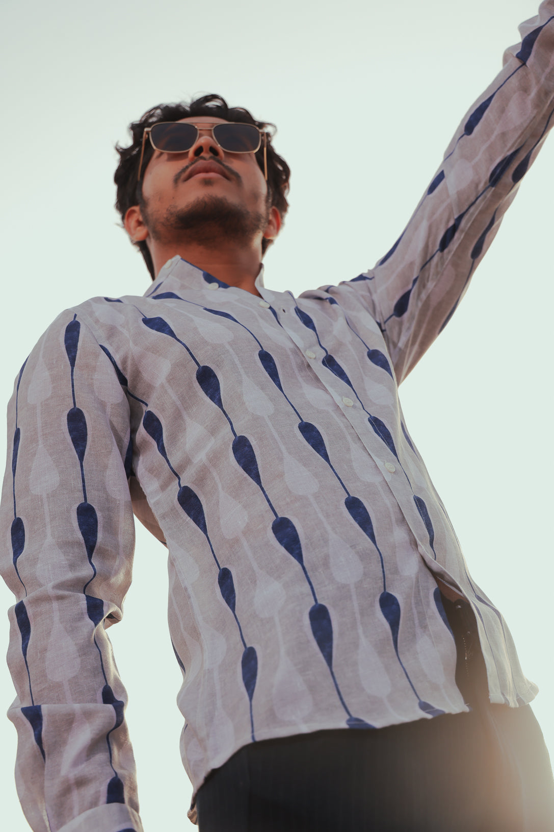 Tear Drop Printed Shirt