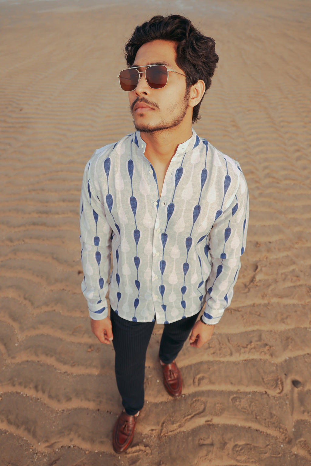 Tear Drop Printed Shirt