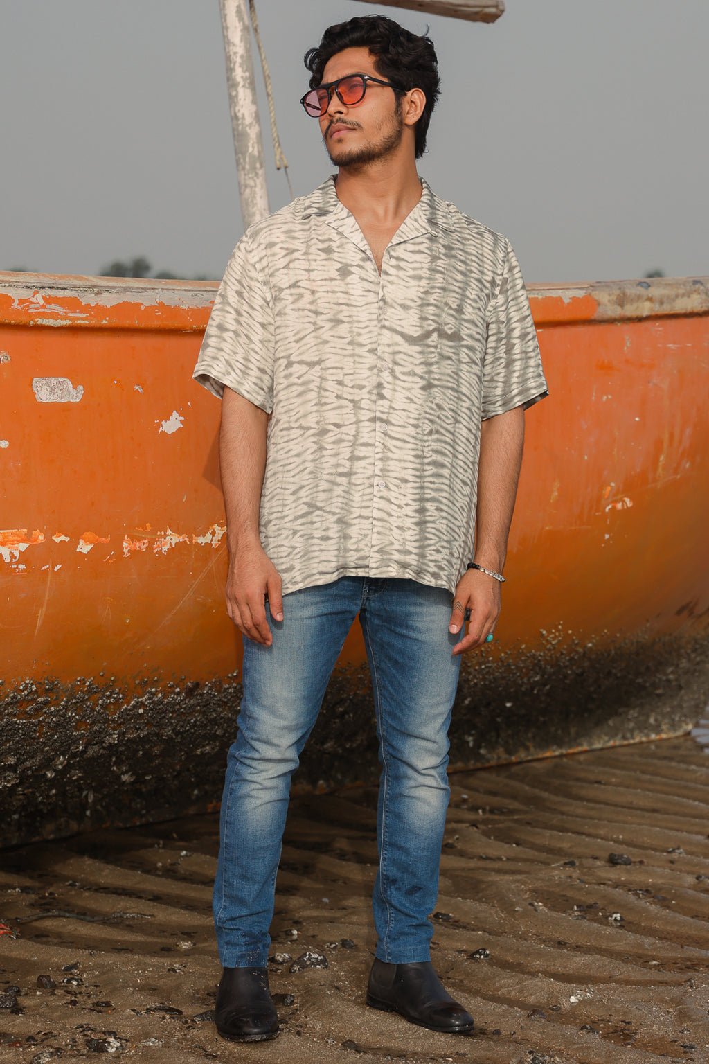 Grey Scales Tie-Dye Shirt
