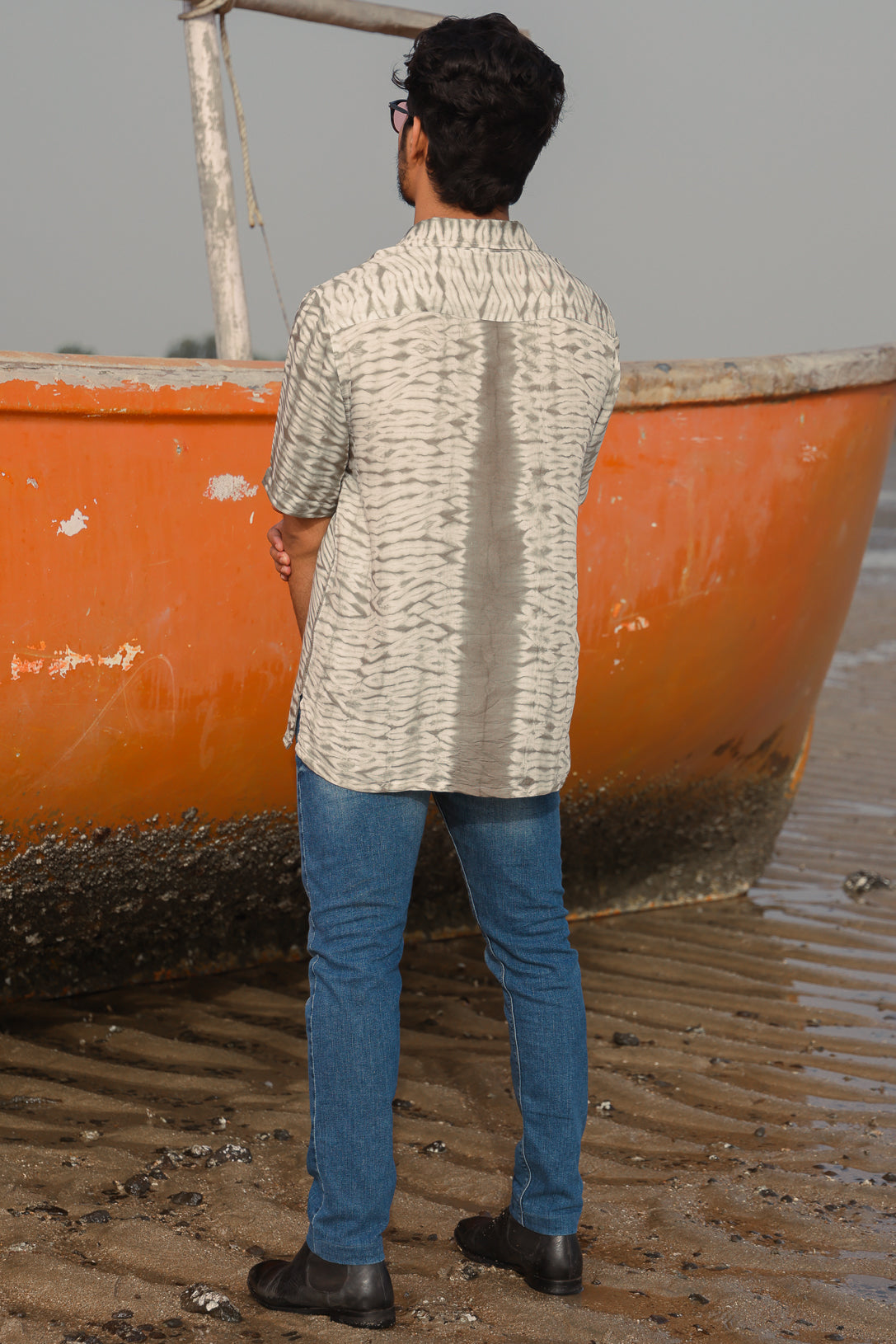 Grey Scales Tie-Dye Shirt