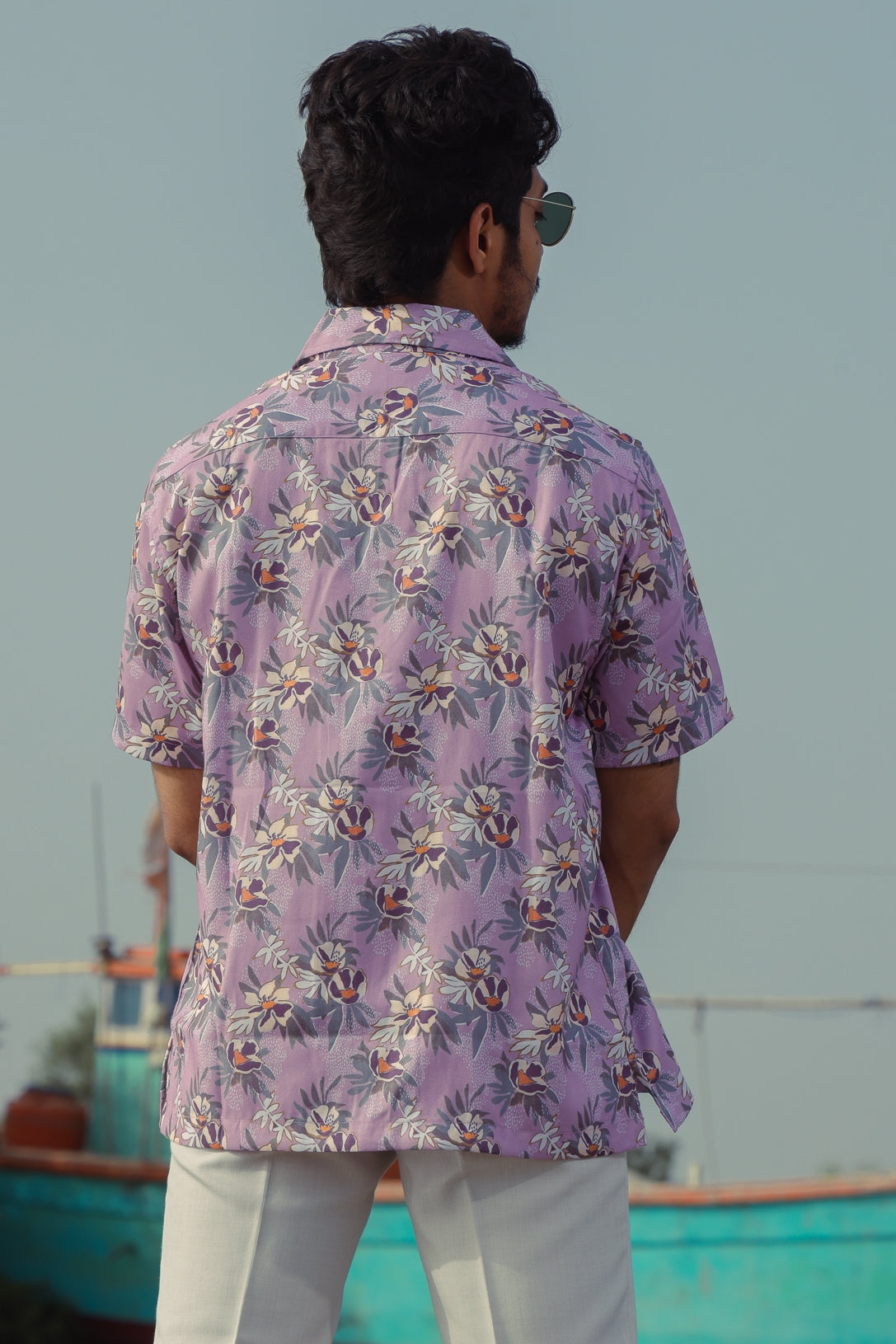 Purple Martini Printed Shirt
