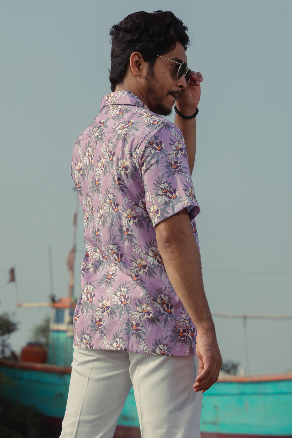 Purple Martini Printed Shirt