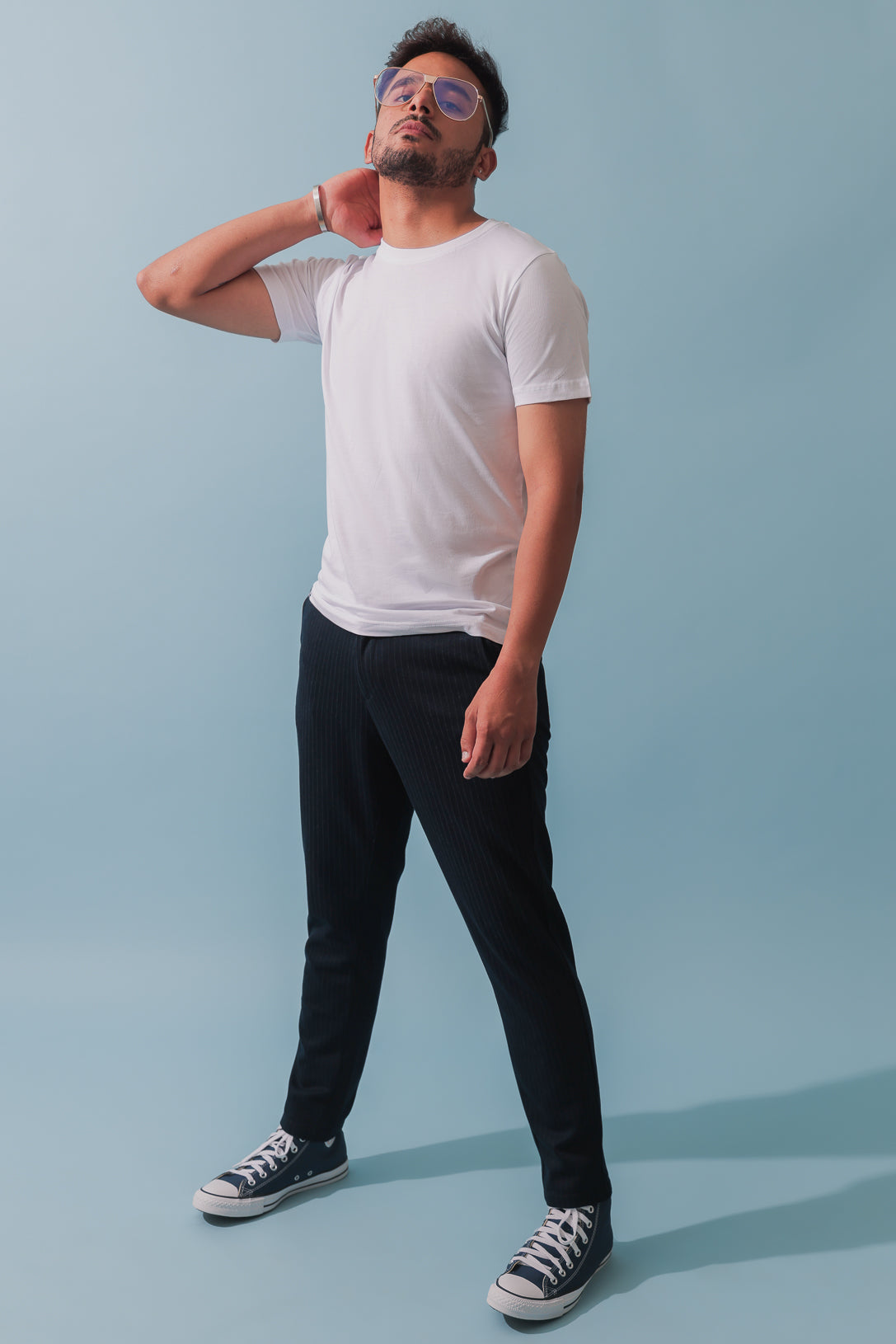 White Slim Fit Cotton T-Shirt