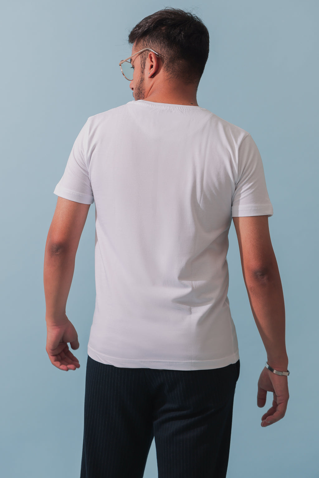 White Slim Fit Cotton T-Shirt