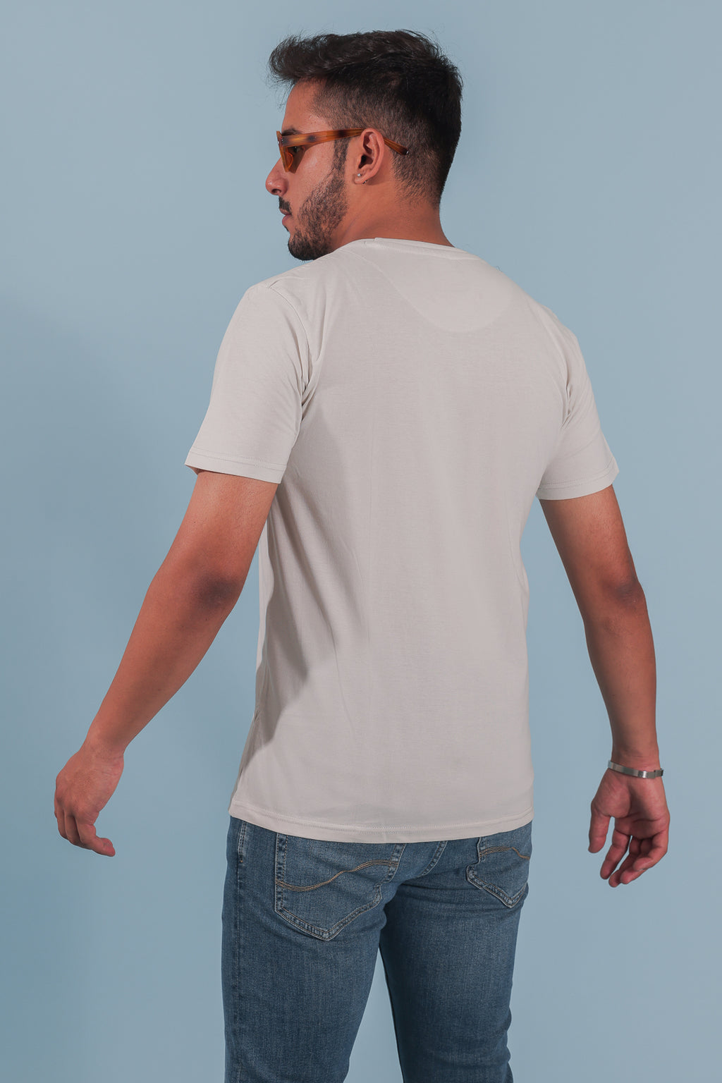 Cement Slim Fit Cotton T-Shirt