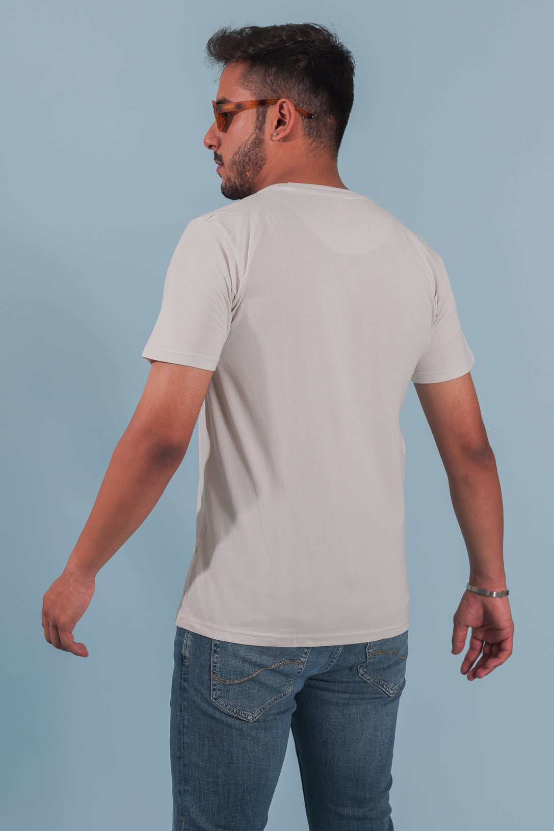 Cement Slim Fit Cotton T-Shirt