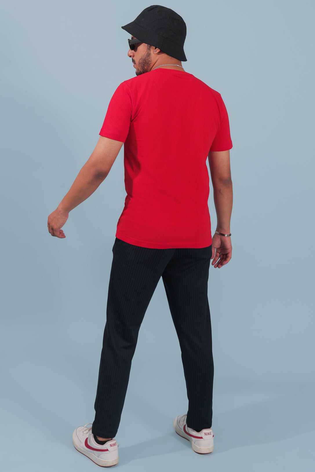 Red Slim Fit Cotton T-Shirt
