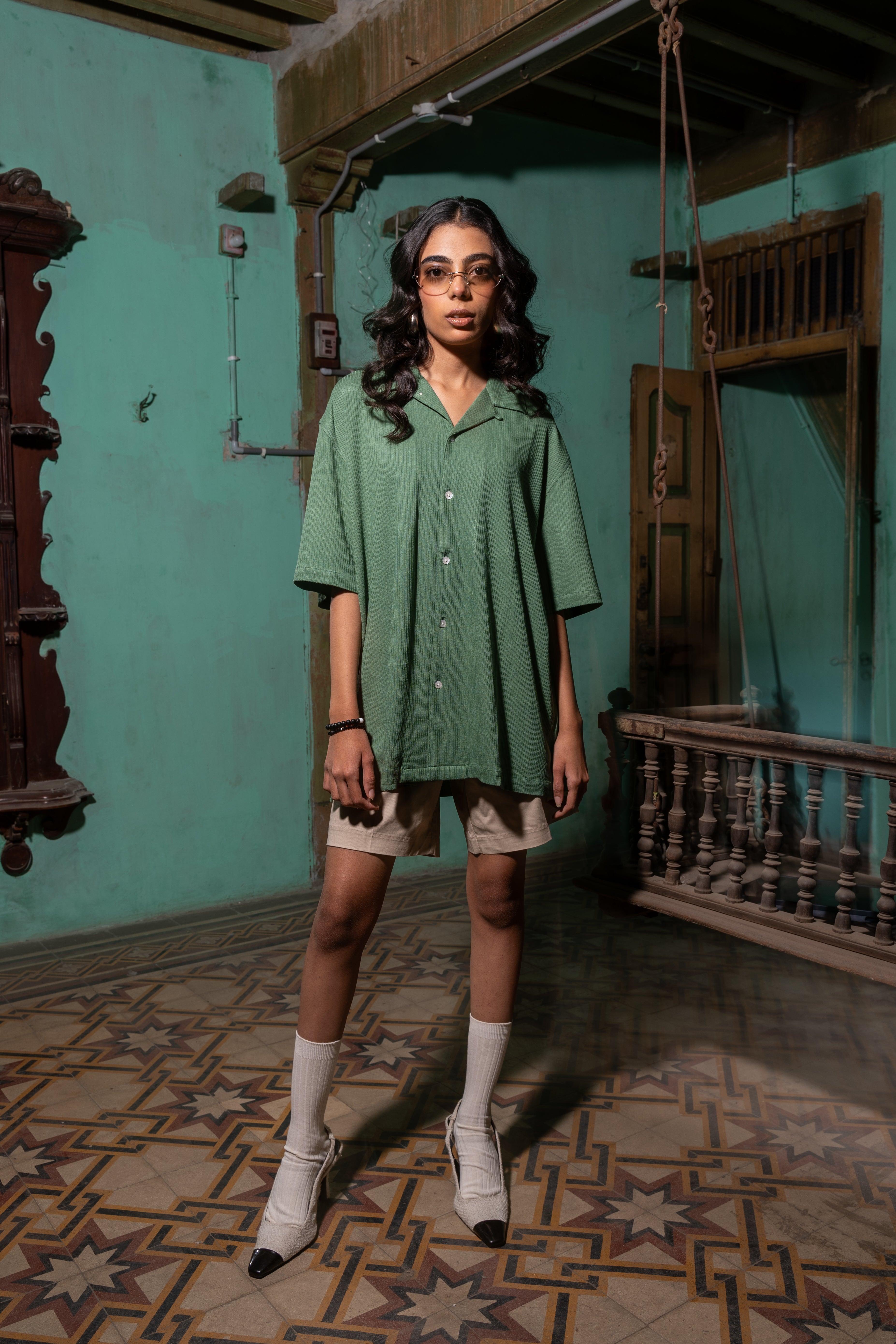 Green Knitted Shirt