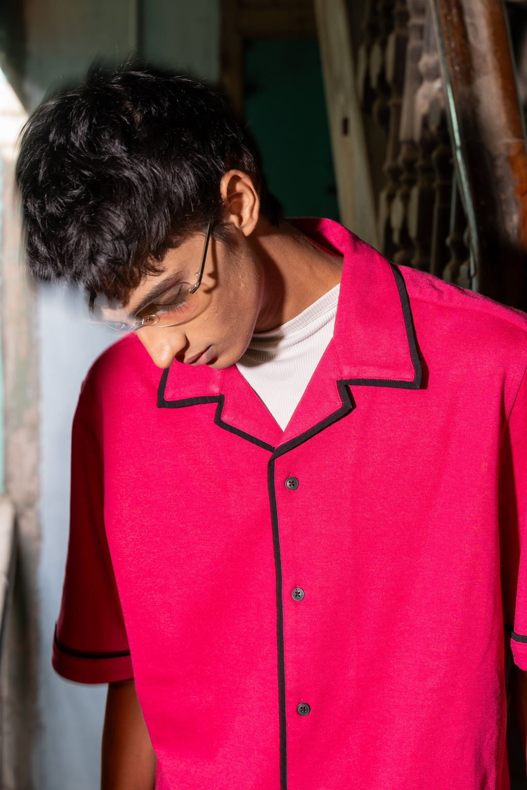 Absolute Pink Bowling Shirt
