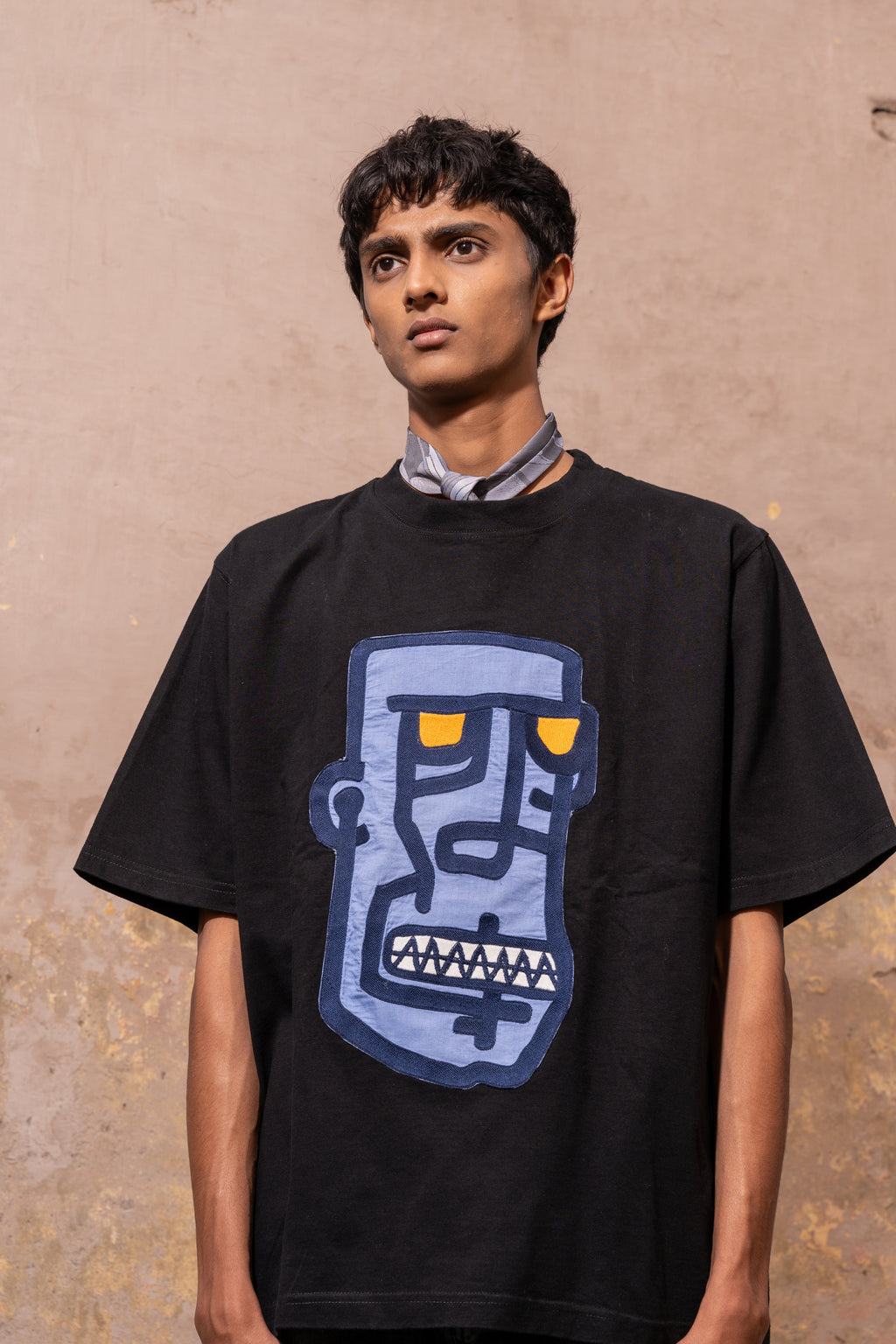 Forefathers Embroidered Patch Oversized T-Shirt