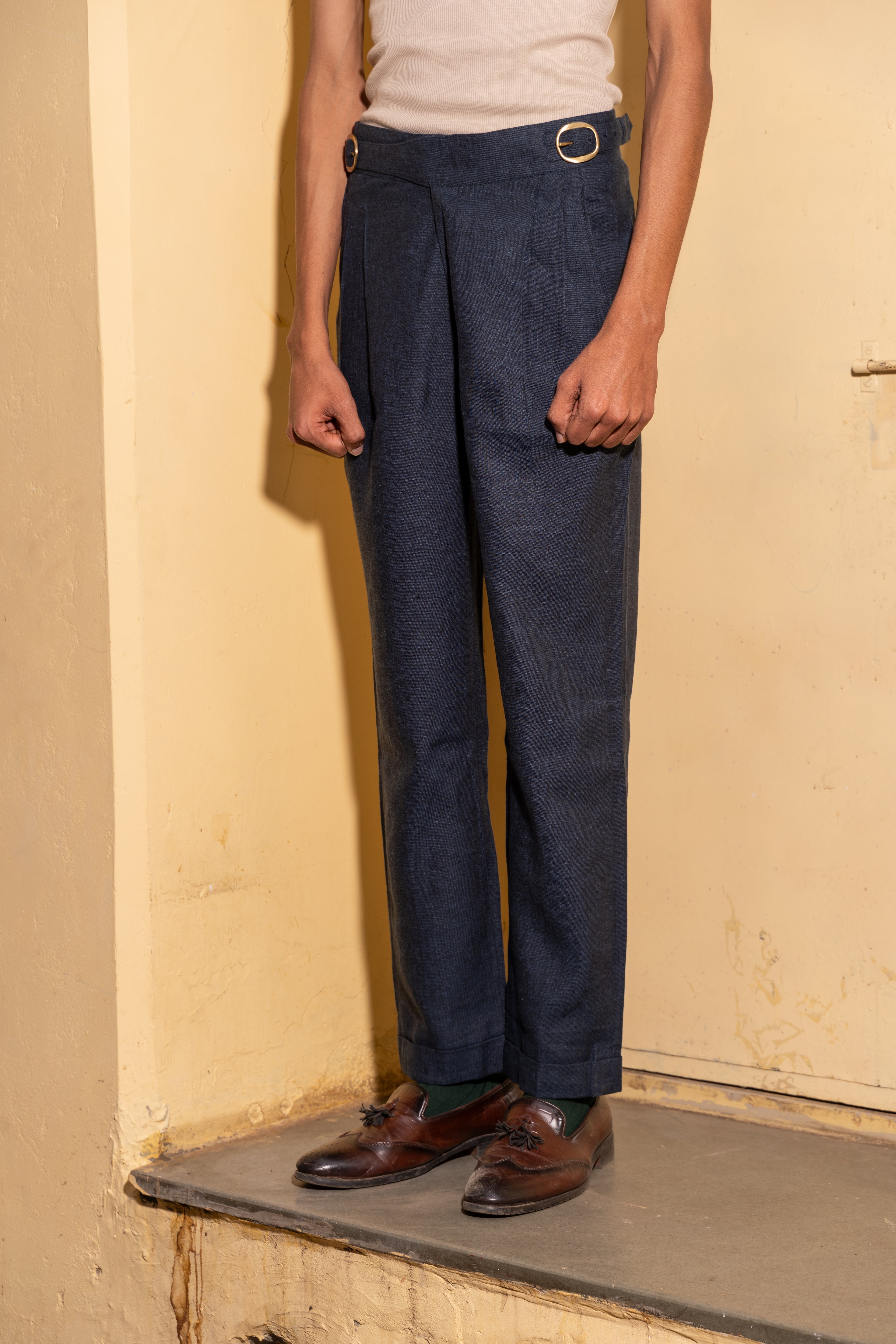Navy Blue Gurkha Pants