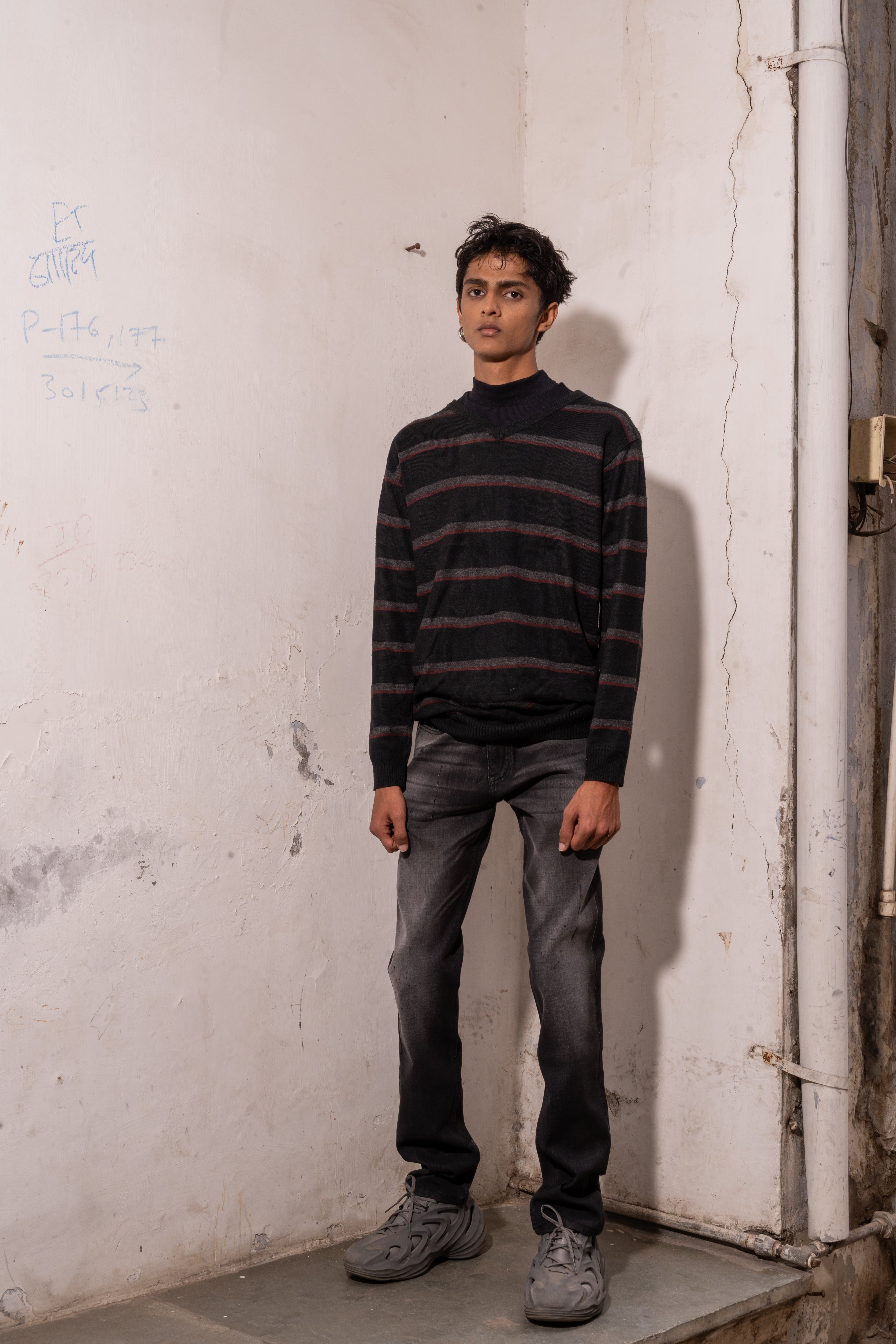Black Washed Skinny Fit Denim