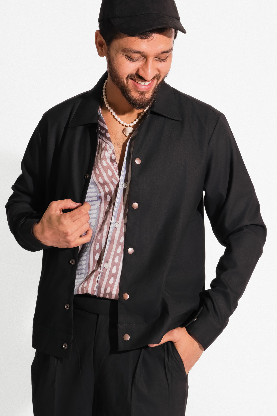 Classic Black Trucker Jacket