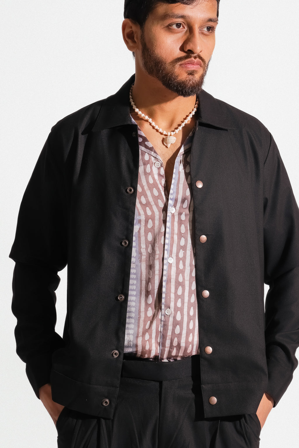 Classic Black Trucker Jacket