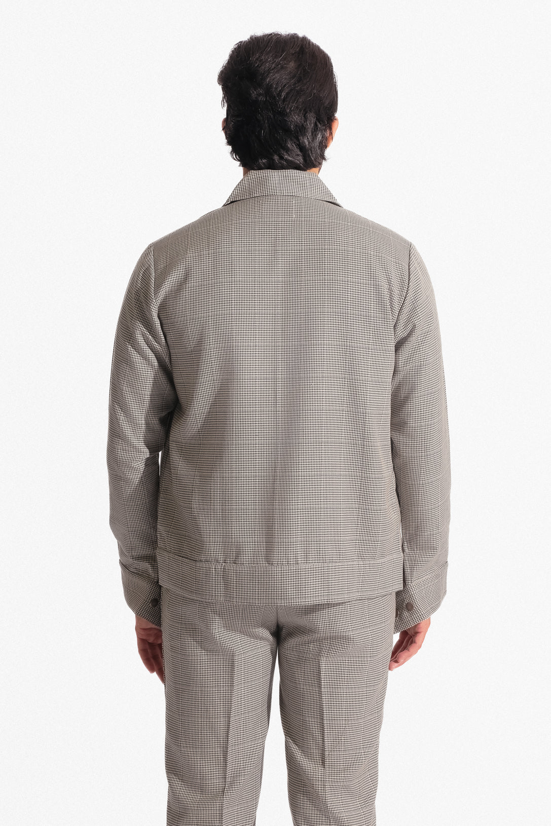 Houndstooth Trucker Jacket