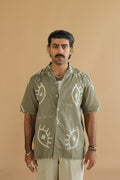 NAZAR GREY BANDHANI SHIRT