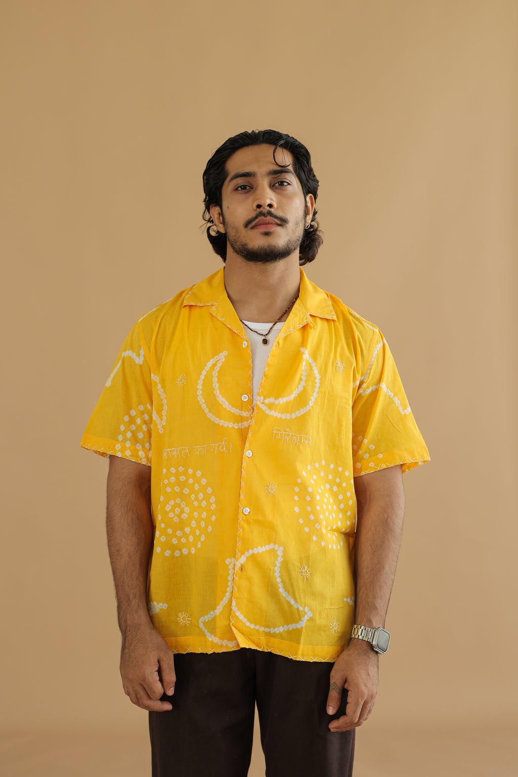 CHAND YELLOW BANDHANI SHIRT