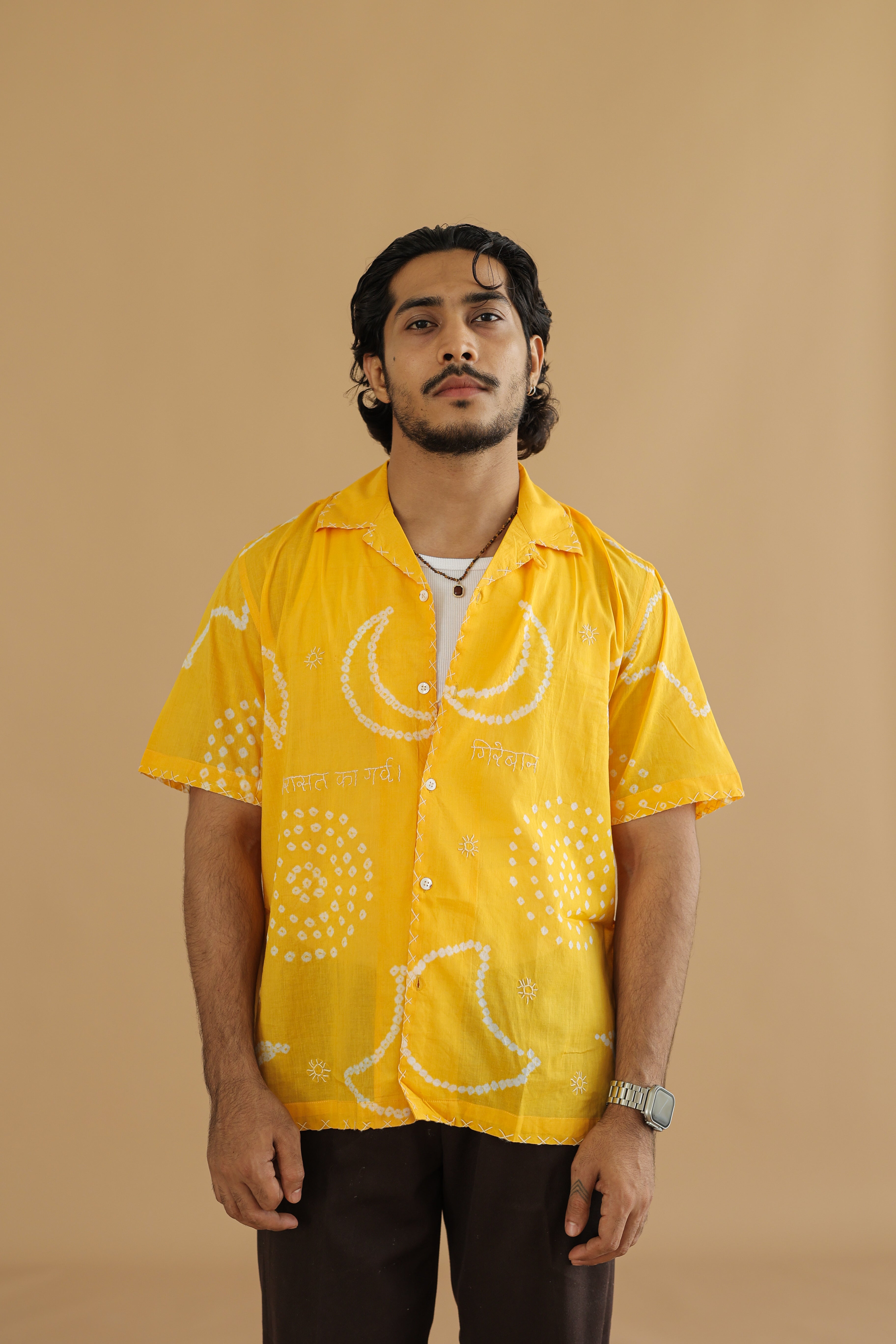 CHAND YELLOW BANDHANI SHIRT