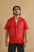 CHAND RED BANDHANI SHIRT