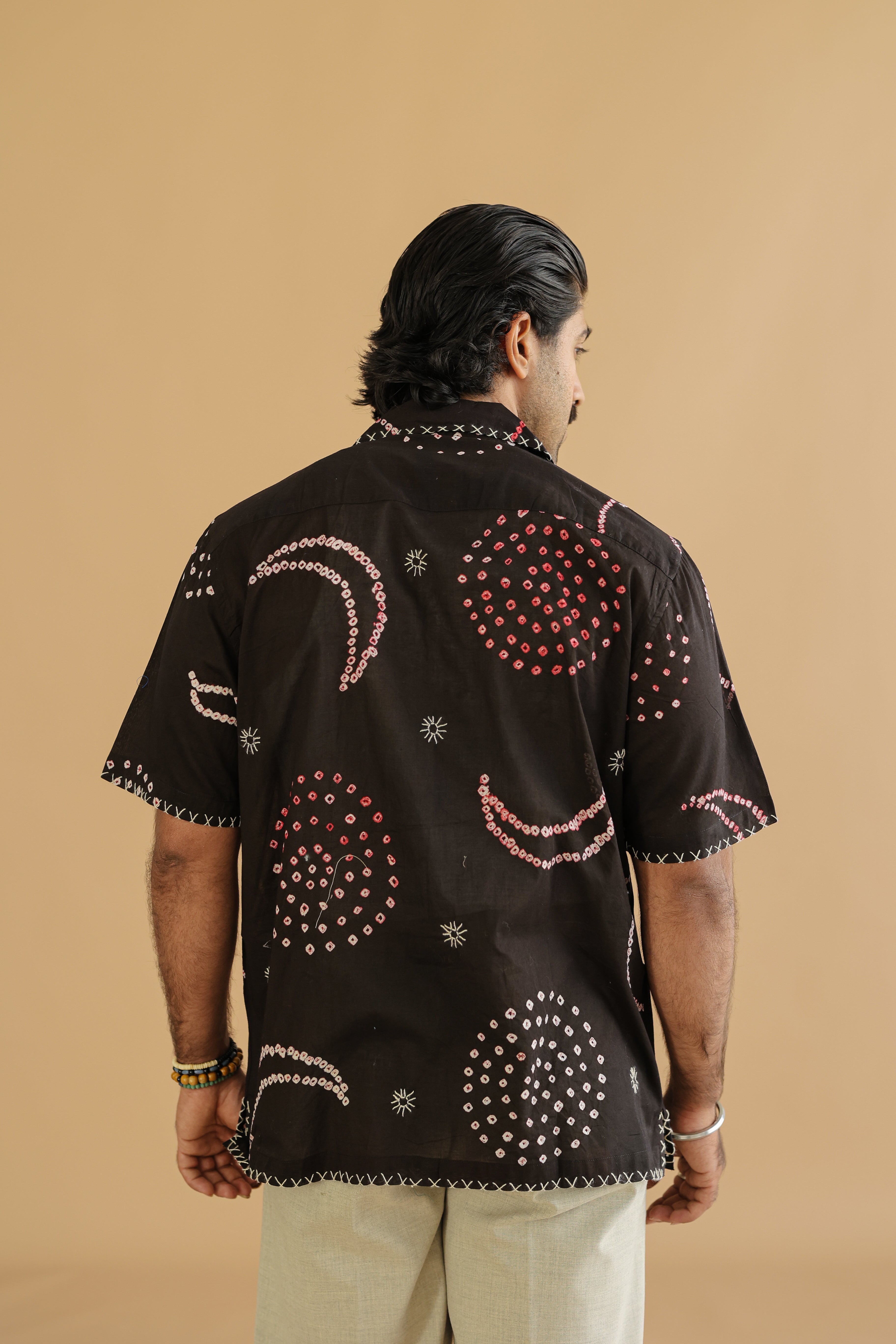 CHAND BLACK BANDHANI SHIRT