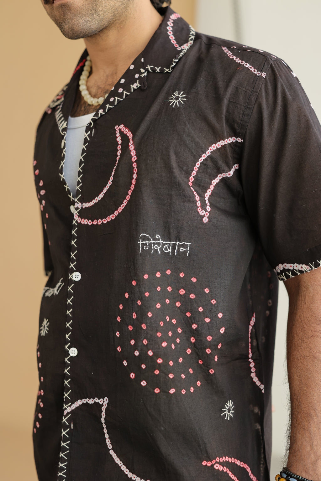 CHAND BLACK BANDHANI SHIRT
