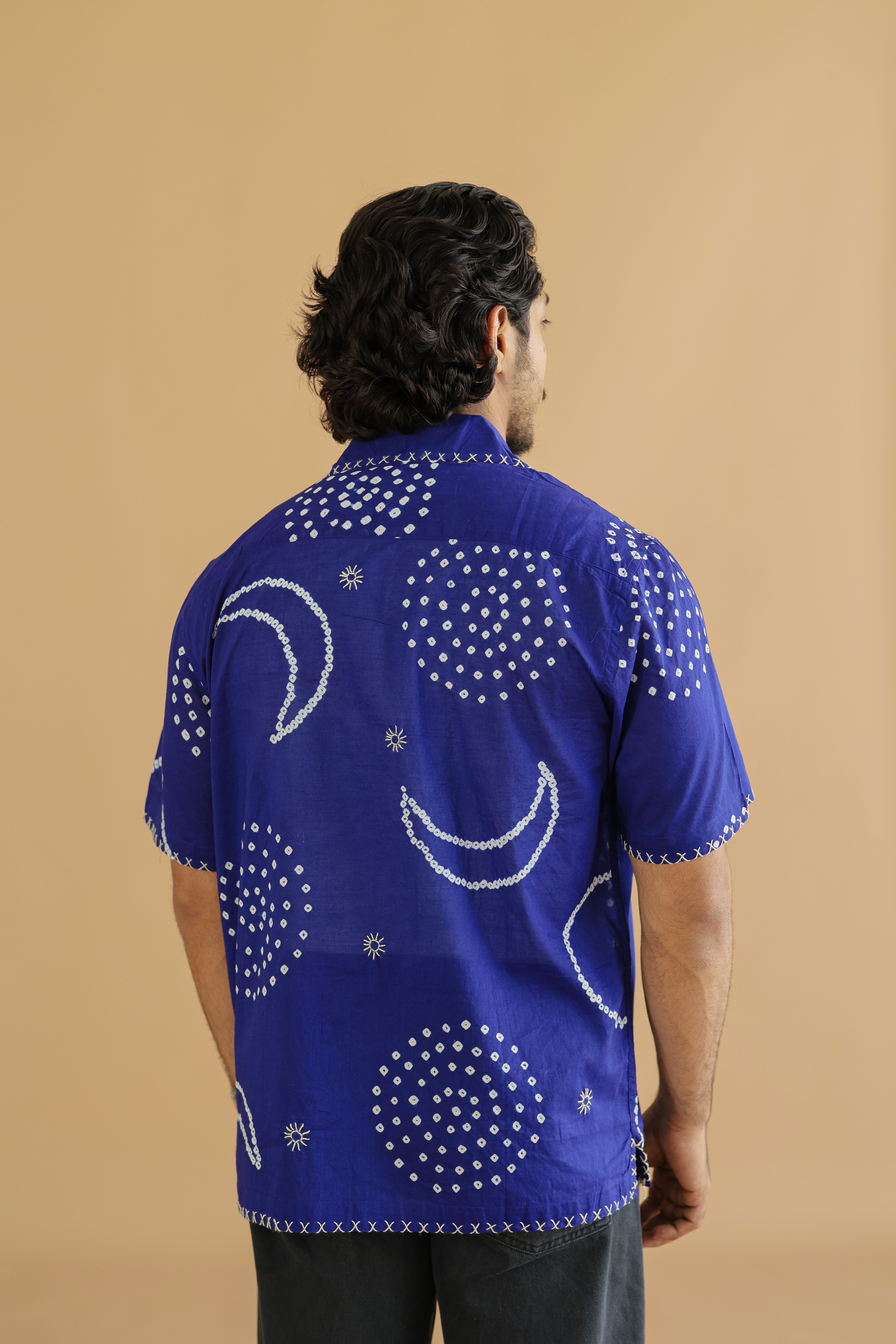 CHAND BLUE BANDHANI SHIRT