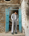 Milange Grey Linen Pant