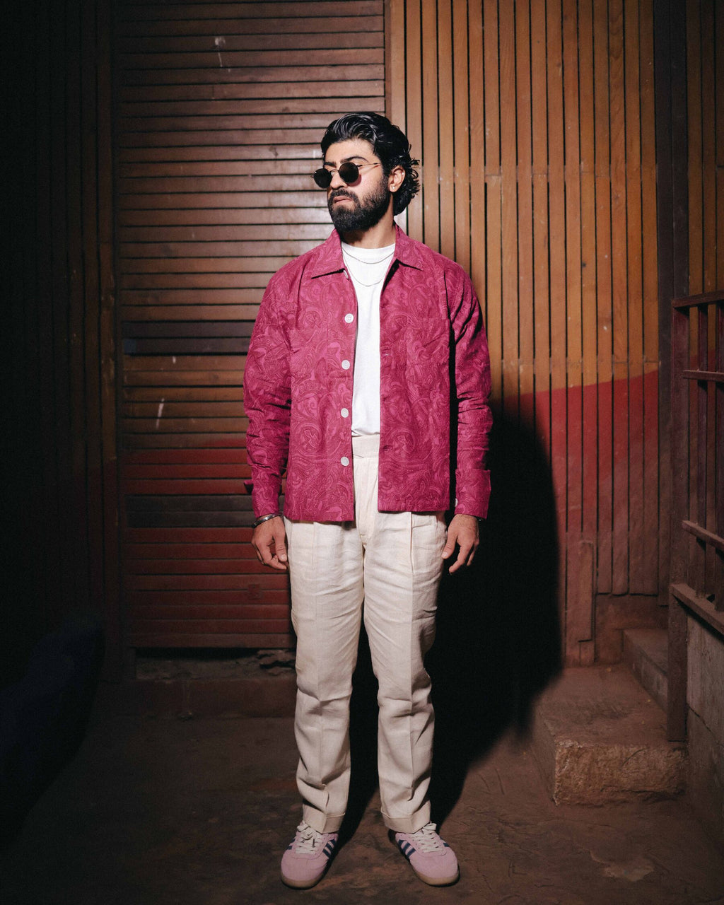 Garoh Corduroy Printed Shaket