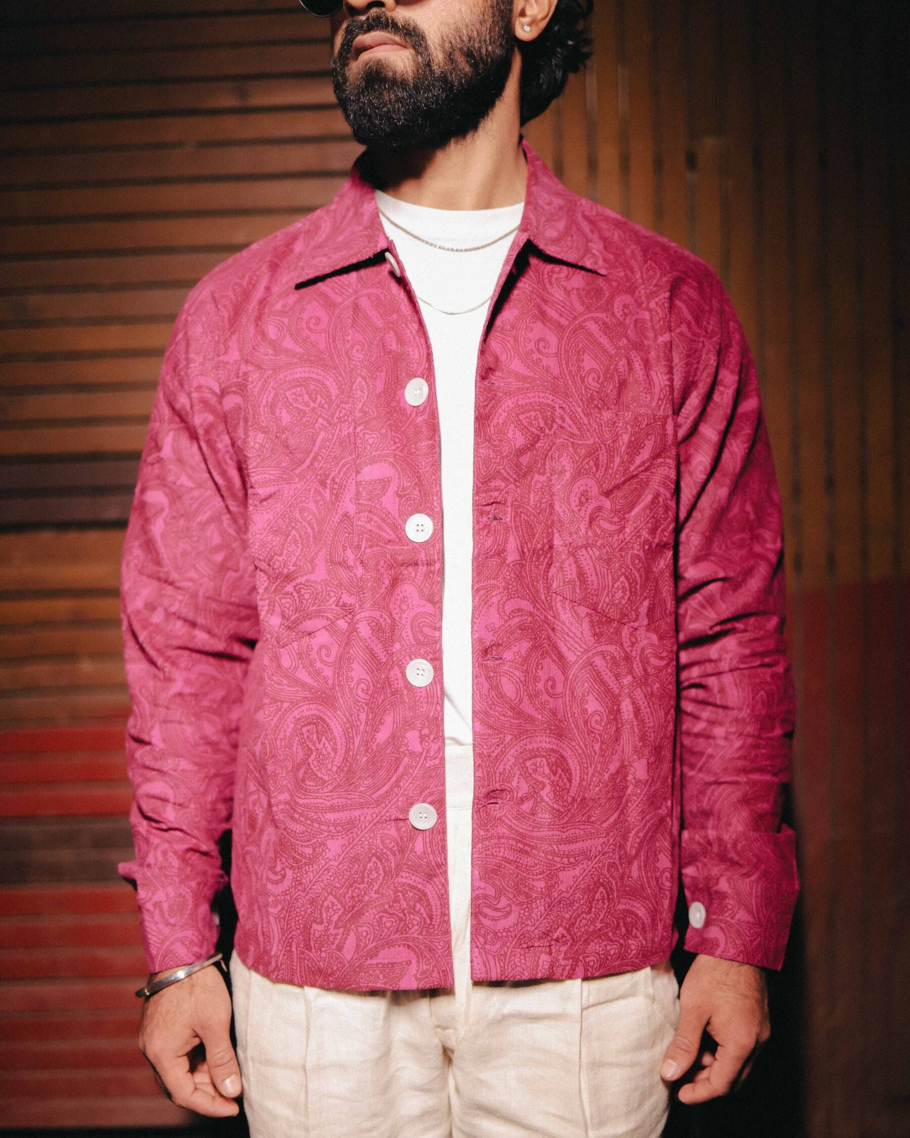Garoh Corduroy Printed Shaket
