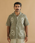 NAZAR GREY BANDHANI SHIRT
