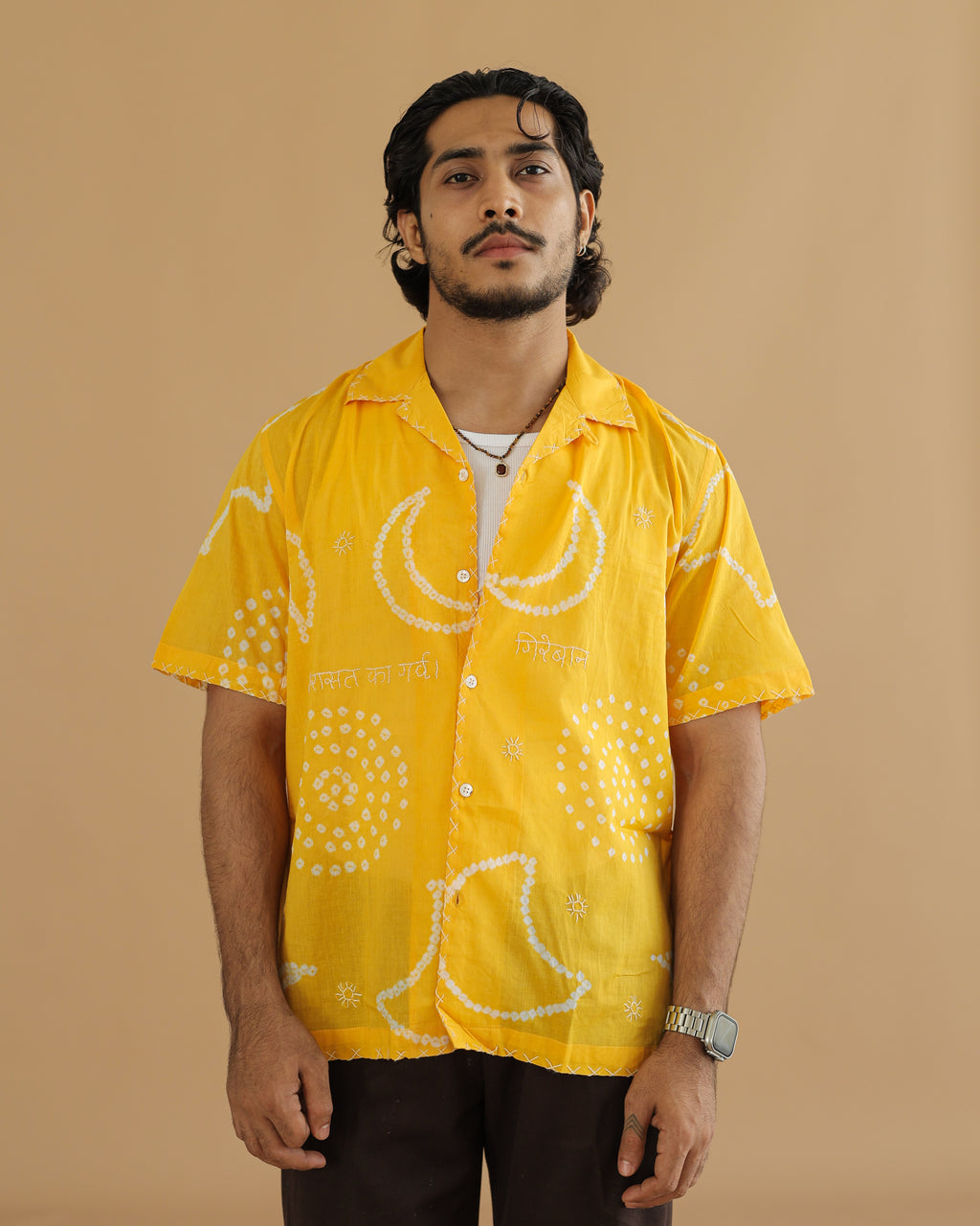 CHAND YELLOW BANDHANI SHIRT