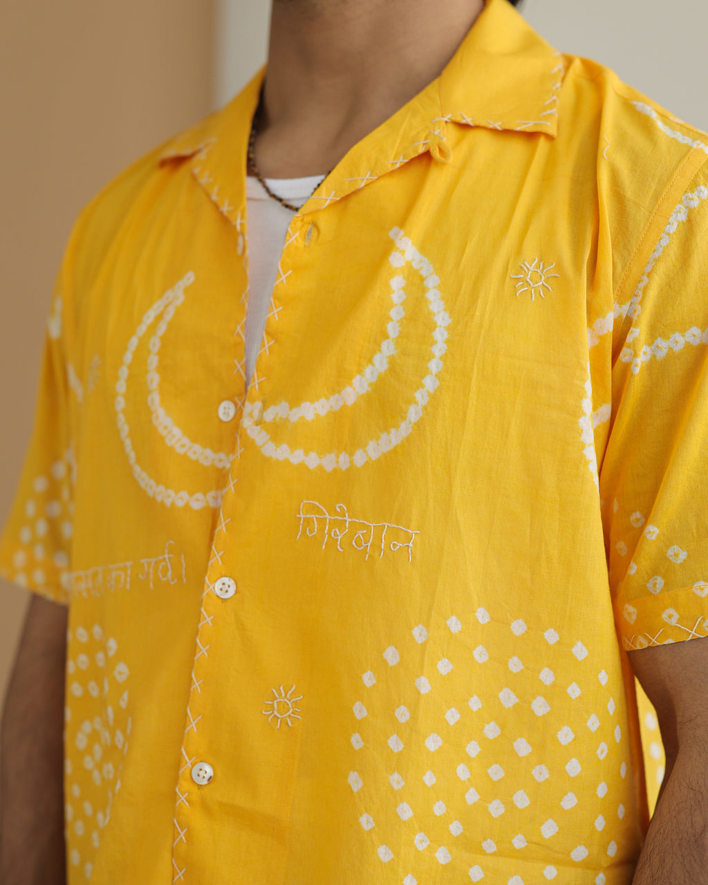 CHAND YELLOW BANDHANI SHIRT
