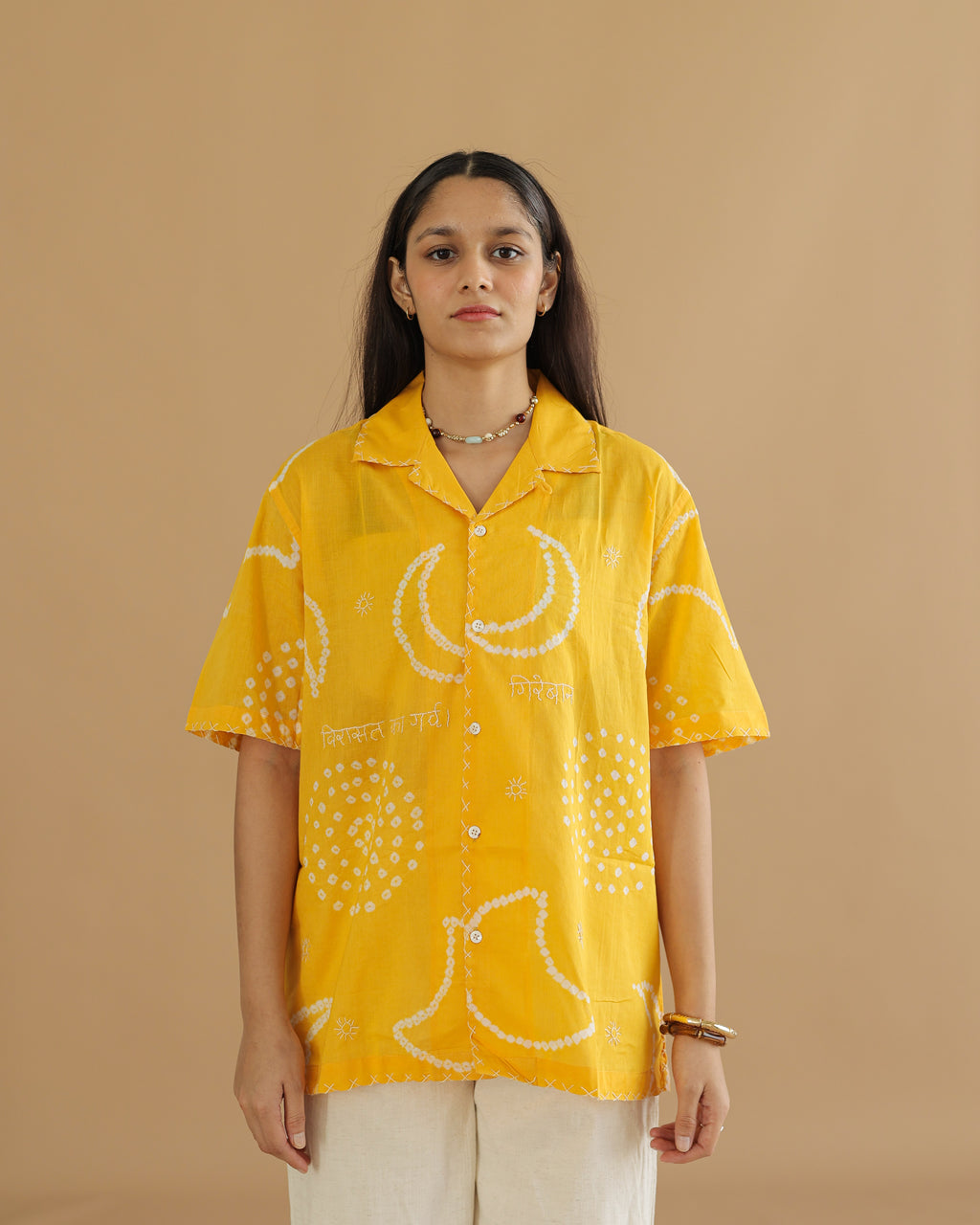 CHAND YELLOW BANDHANI SHIRT