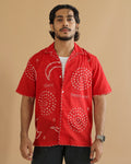 CHAND RED BANDHANI SHIRT