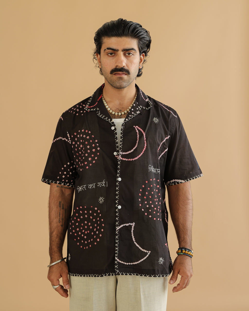 CHAND BLACK BANDHANI SHIRT