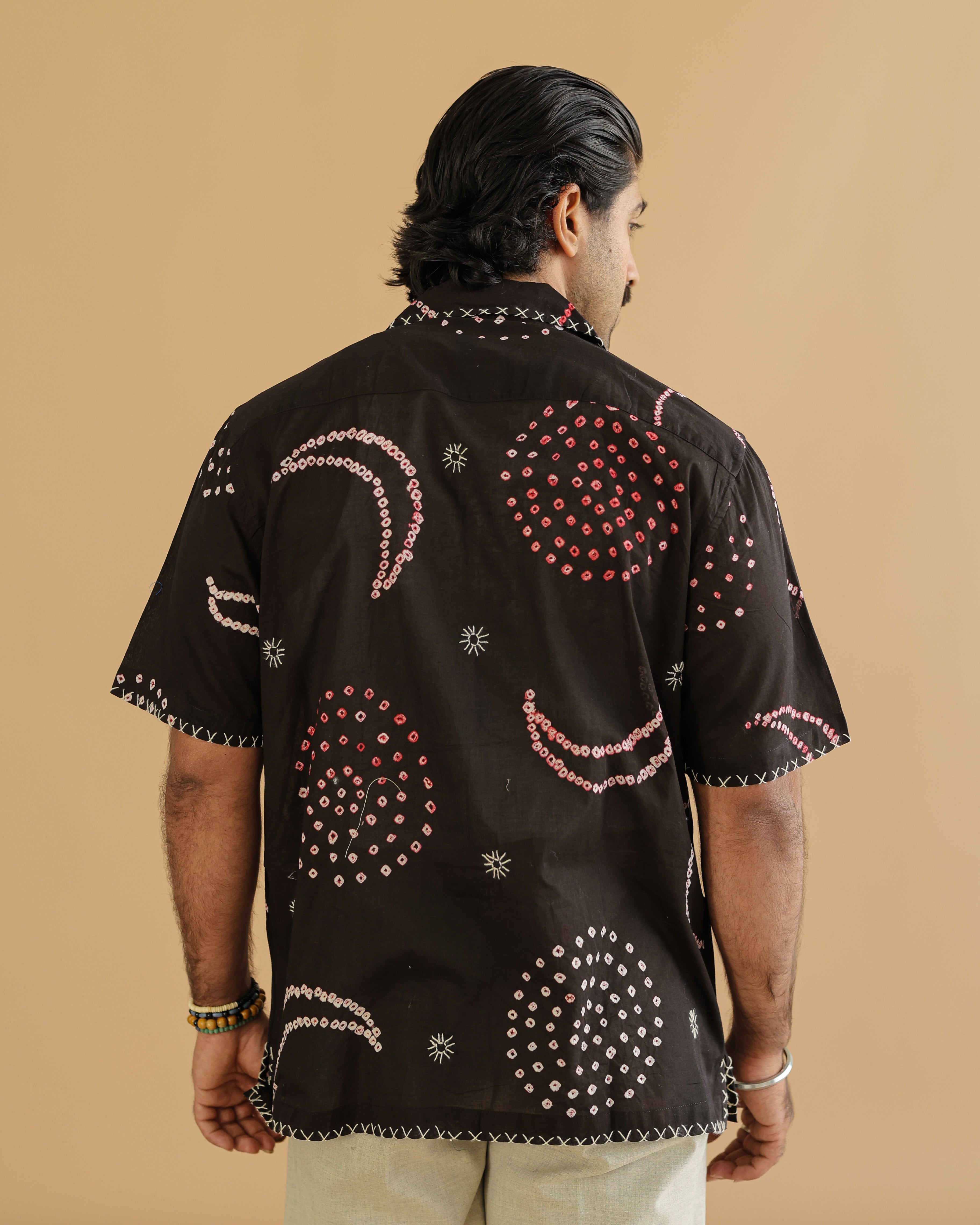 CHAND BLACK BANDHANI SHIRT