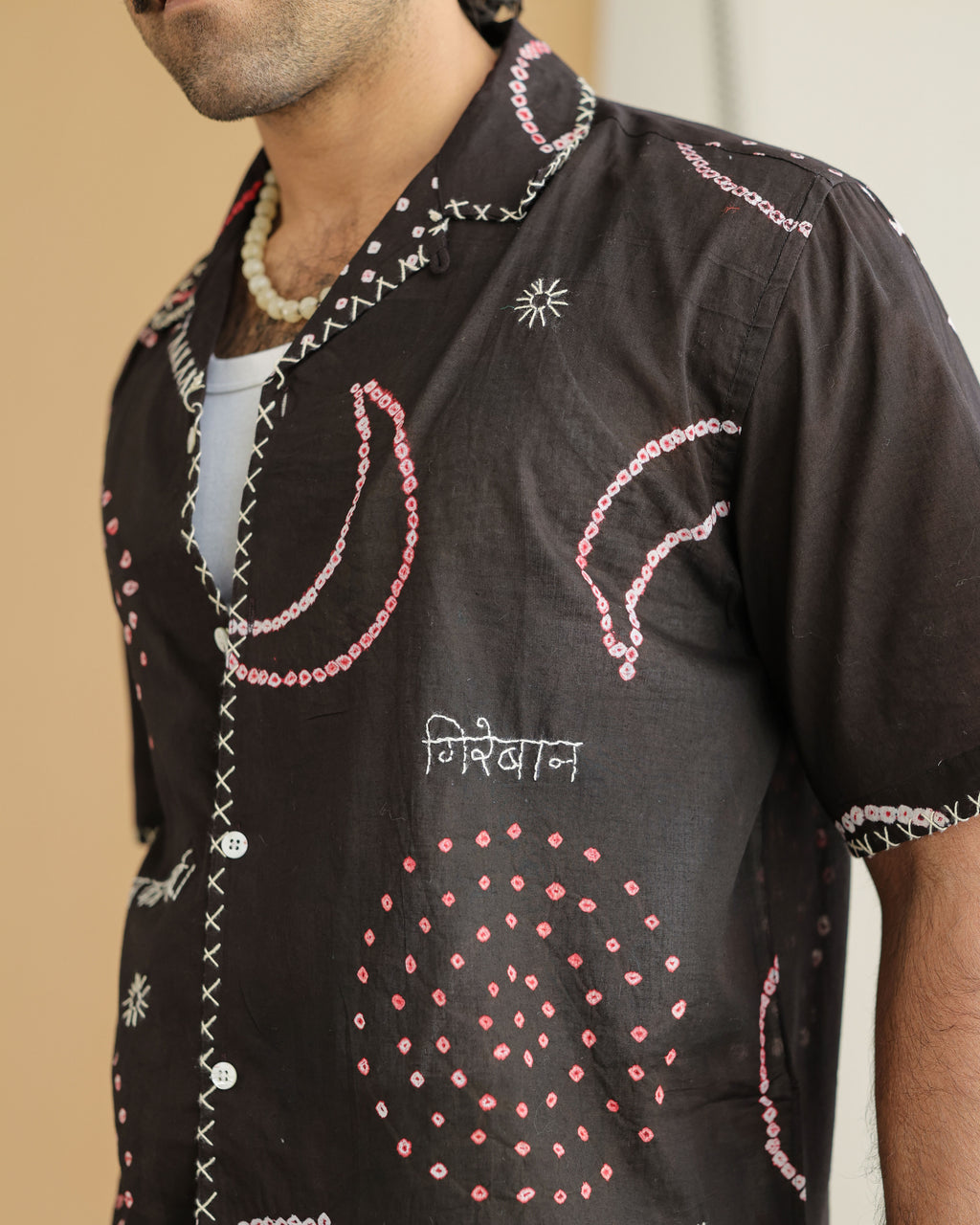 CHAND BLACK BANDHANI SHIRT