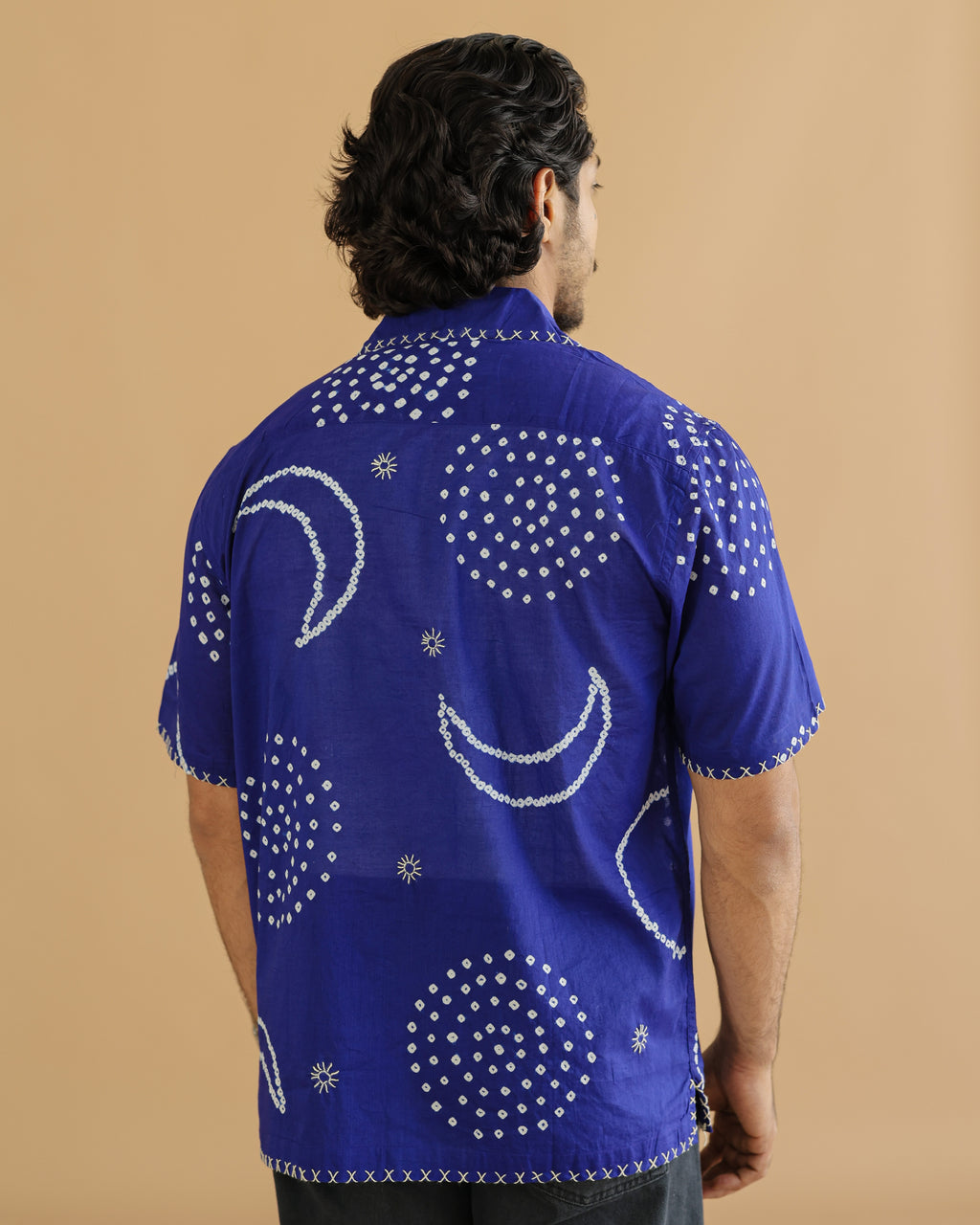 CHAND BLUE BANDHANI SHIRT